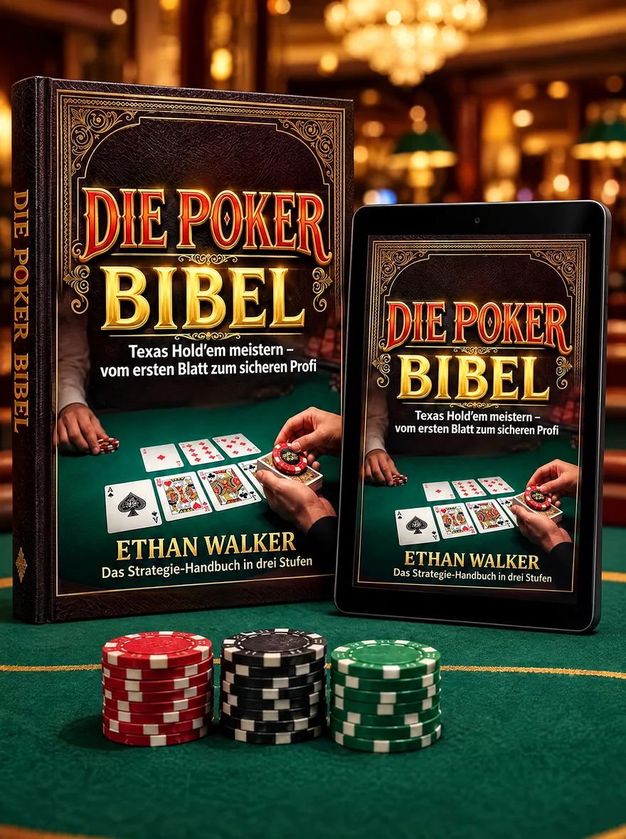 Die Poker Bibel als Buch und auf dem Tablet